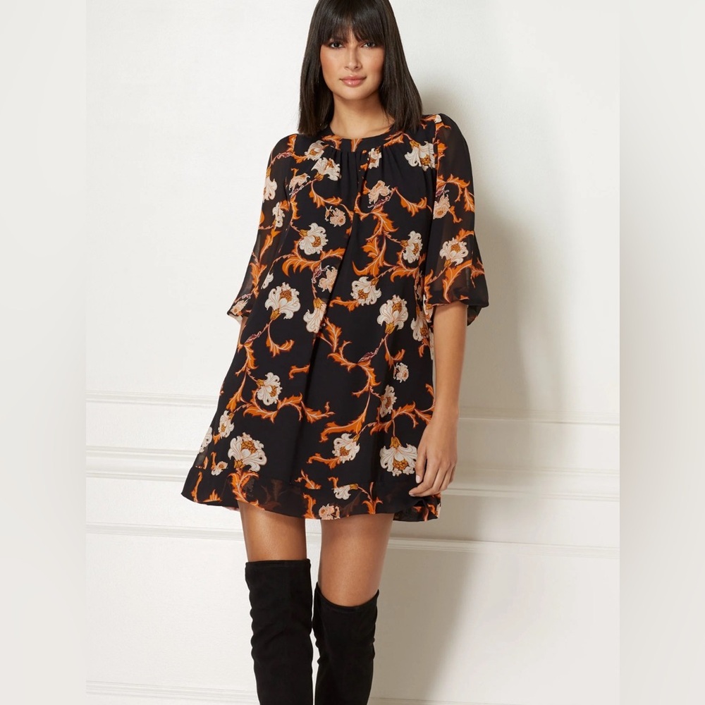 Floral Sabrina Dress - Eva Mendes Collection
